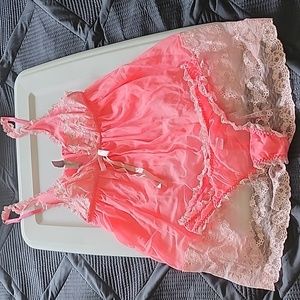 Victoria secret lace chemise with matching thong panty